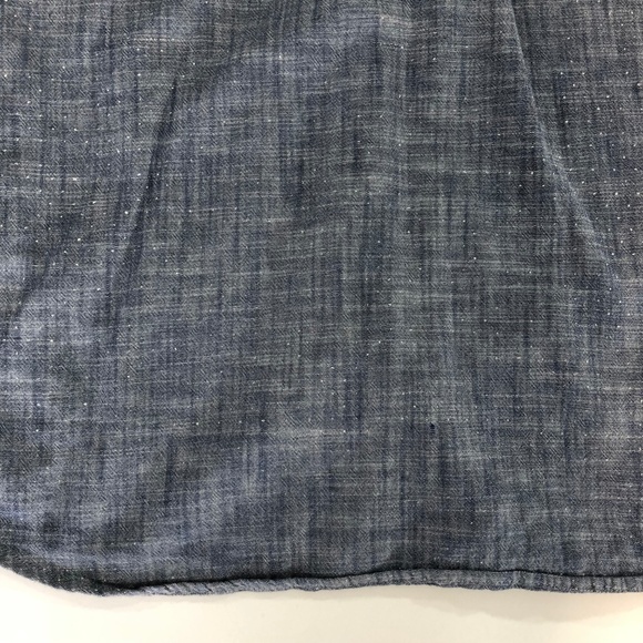 RAILS Chambray Button Front Top w White Polkadots - Picture 7 of 8